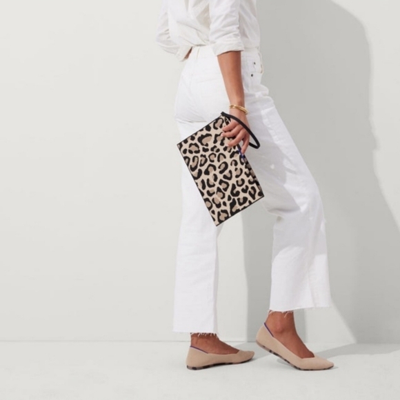 Rothy's The Point In Ecru Knit Pointed Toe Ballet Women's Slip Ons Flats Size 9 - Picture 2 of 16